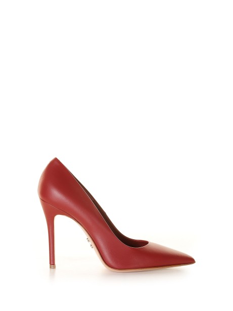Décolleté stiletto rosso in pelle