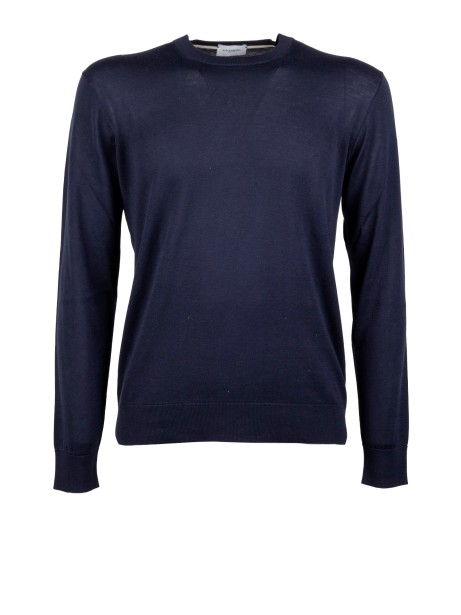 Maglione con scollo rotondo in lana vergine di Paolo Pecora