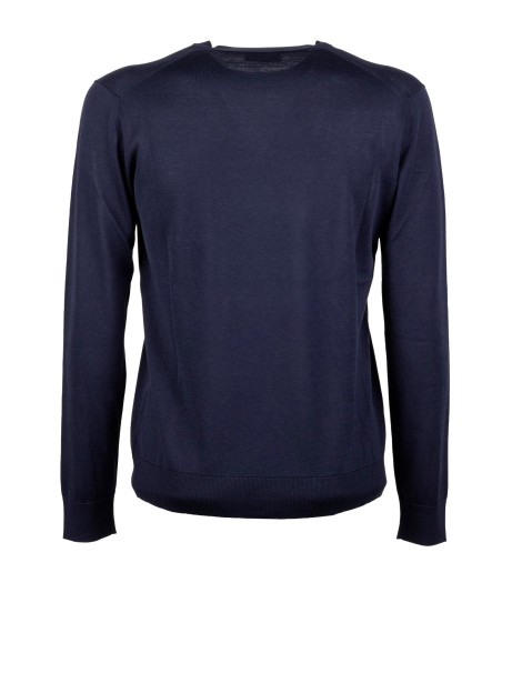 Maglione con scollo rotondo in lana vergine di Paolo Pecora 2