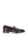 Mocassino in pelle con doppa fibbia