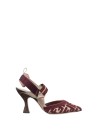 Colibrì Slingback in Tessuto FF Marrone