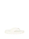 Prada White Rubber Flip-Flops