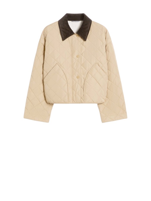 Reversible Quilted Jacket with Water-Repellent Fabric