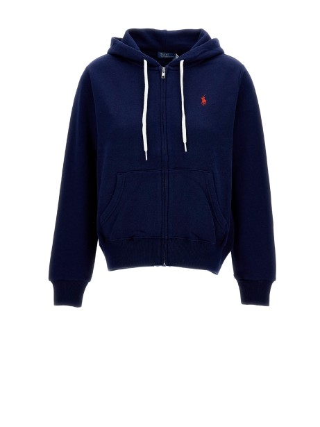 Polo Ralph Lauren Lightweight Fleece Quarter-Zip Sweatshirt in Cruise Navy