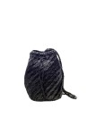 Borsa a tracolla PomPom Double Jump in pelle marrone di Dragon Diffusion