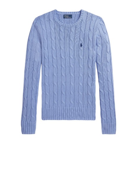 Polo Ralph Lauren Julianna Cable-Knit Cotton Crewneck Sweater