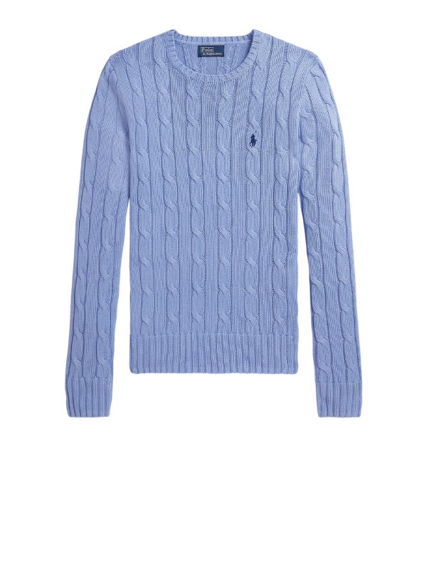 Polo Ralph Lauren Julianna Cable-Knit Cotton Crewneck Sweater