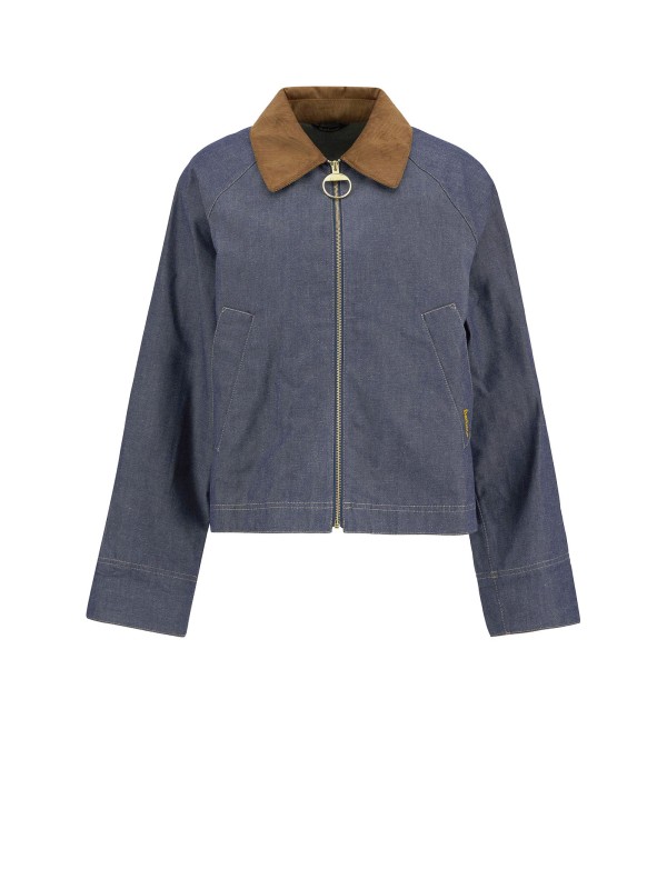 Giacca Freckleton Barbour - Mezza Stagione in Denim Blu