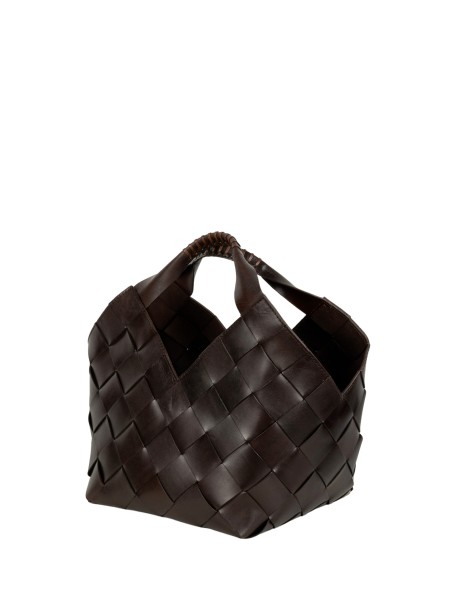 Dragon Diffusion Rosanna Dark Brown Woven Leather Bag