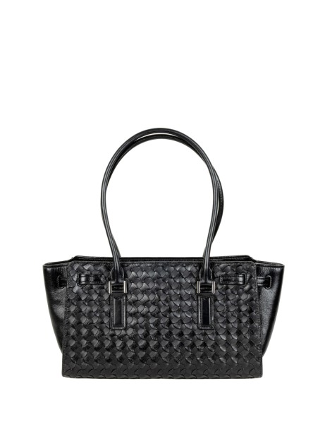 Michael Kors Hamilton Moderne Small Woven Leather Satchel