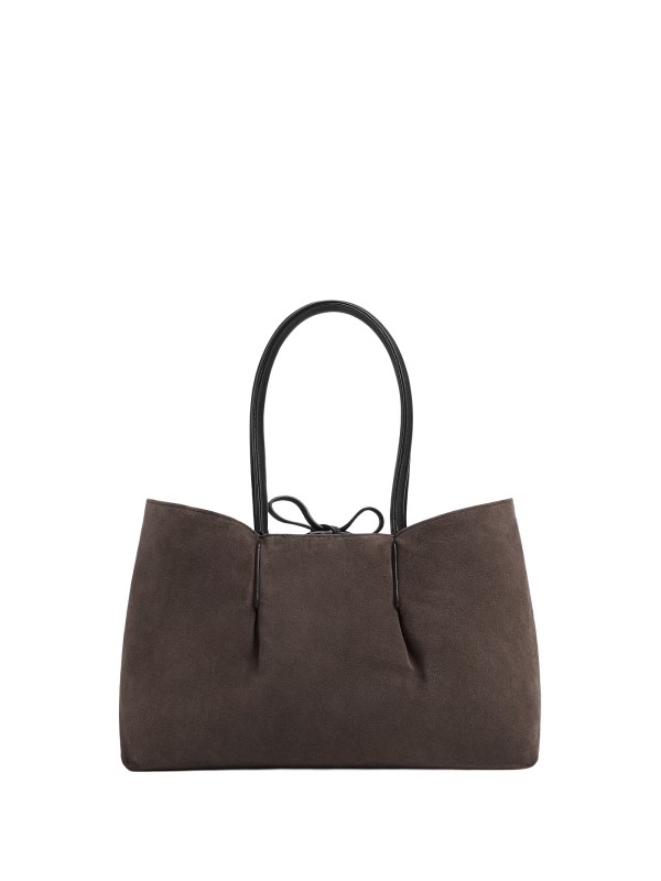 Borsa a mano Pinacoteca in pelle nera di Bottega Veneta