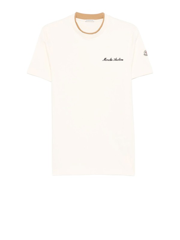 Moncler Embroidered Logo Cotton T-Shirt