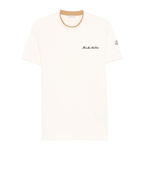 Moncler Embroidered Logo Cotton T-Shirt
