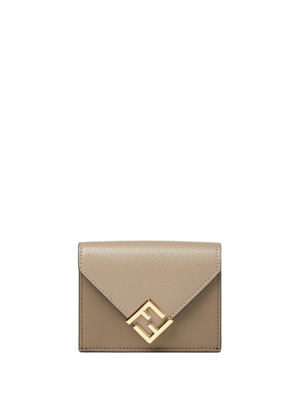 Fendi FF Diamonds Two-Tone Leather Wallet