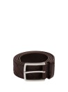 Bottega Veneta Intrecciato Leather Belt in Fondant