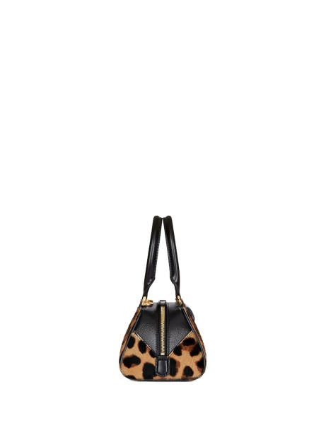 Borsa Antigona East-West Mini in Pelle con Stampa Leopardo