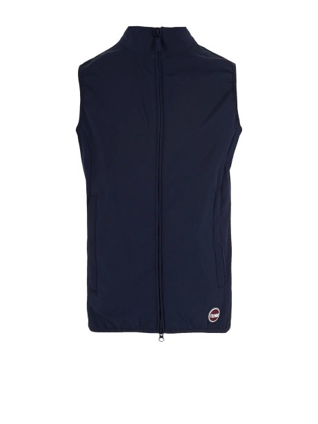 Giacca Ibrida con Cappuccio e Maniche in Maglia Blu Colmar Originals