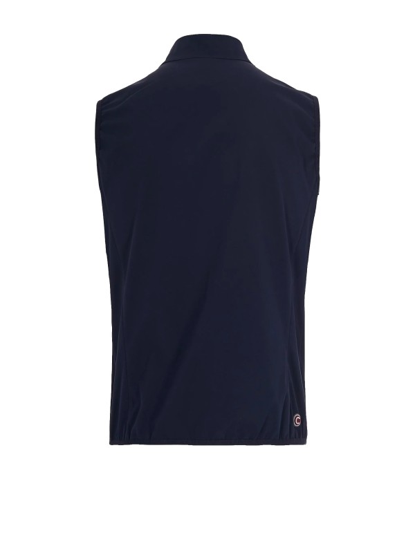 Giacca Ibrida con Cappuccio e Maniche in Maglia Blu Colmar Originals