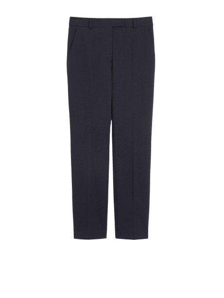 Pantaloni Cannes Gabardine Lana Blu Marino