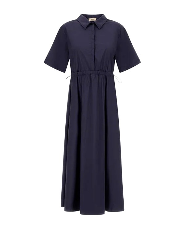 Packable Light Stretch Nylon HD Dress in Blue