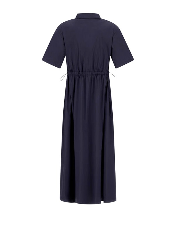 Packable Light Stretch Nylon HD Dress in Blue