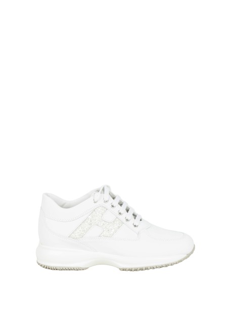 Sneakers Hogan H-STRIPES Bianche e Cipria