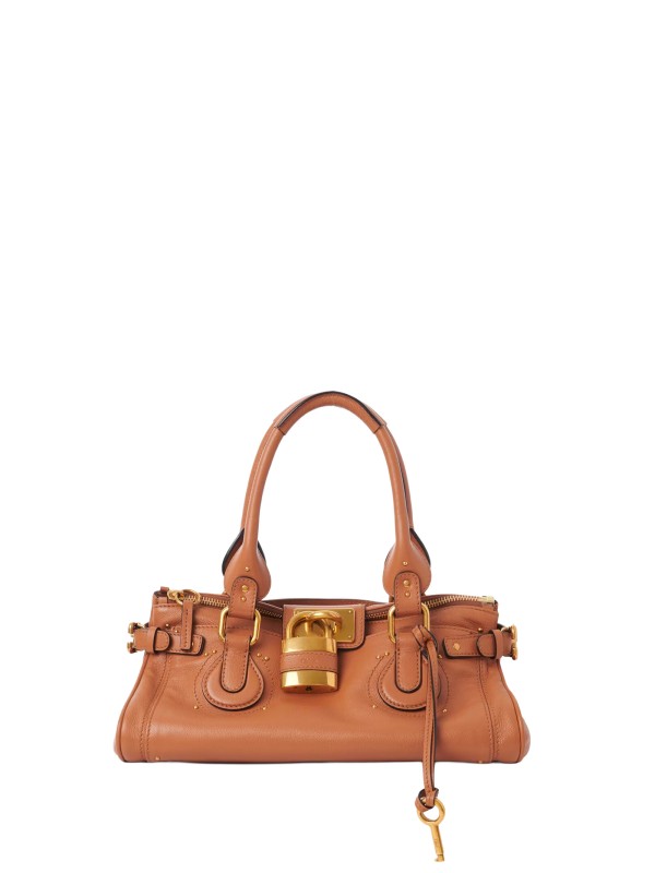 Chloé Paddington Grained Leather Shoulder Bag