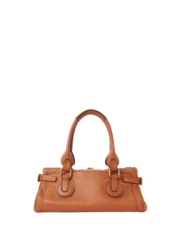Chloé Paddington Grained Leather Shoulder Bag
