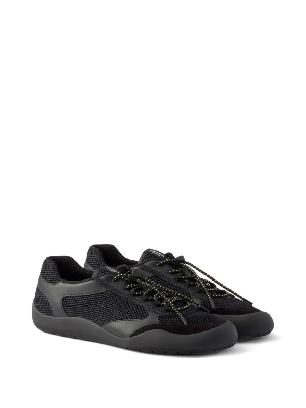 Sneakers Speedrock in Pelle e Tessuto a Rete - Prada