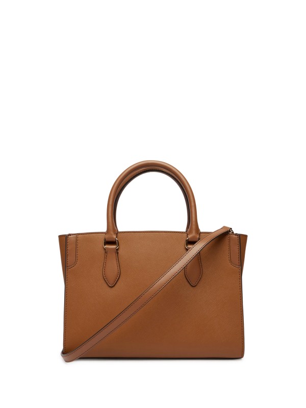 Becca Medium Signature Logo Stripe Satchel by Michael Kors