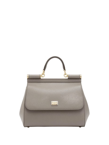 Dolce & Gabbana Sicily Grande Handbag in Grey