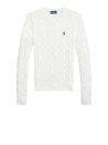 Polo Ralph Lauren Julianna Cable Knit Cotton Crewneck Sweater
