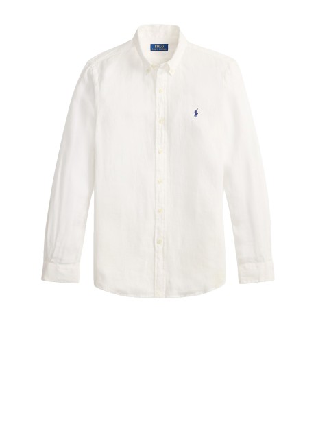 Polo Ralph Lauren Custom-Fit Linen Shirt in Ceramic White