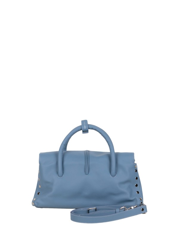 Zanellato Dotta® Small Smooth Leather Bag in Blue Zelante
