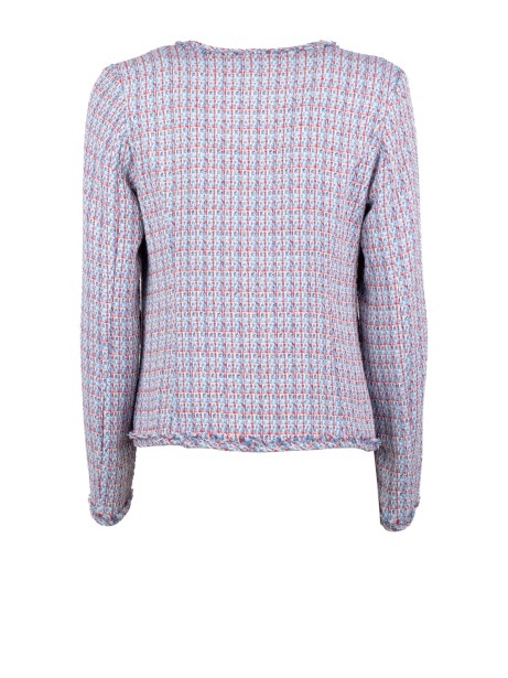 Marella Women's Tweed Jacket with Lurex and Sequins 2