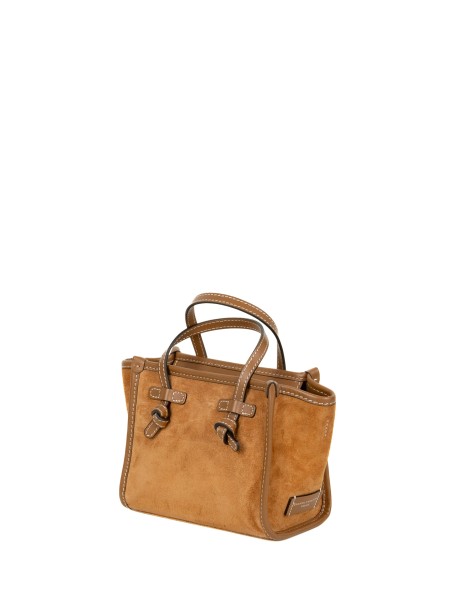 Borsa a Mano Miss Marcella in Pelle Scamosciata Caramel 2