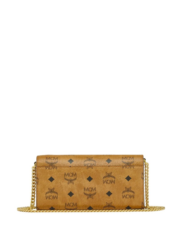 MCM Aren Crossbody Bag in Cognac