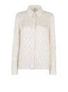 Fendi White Silk FF Shirt