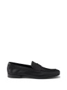 Prada Black Leather Loafers