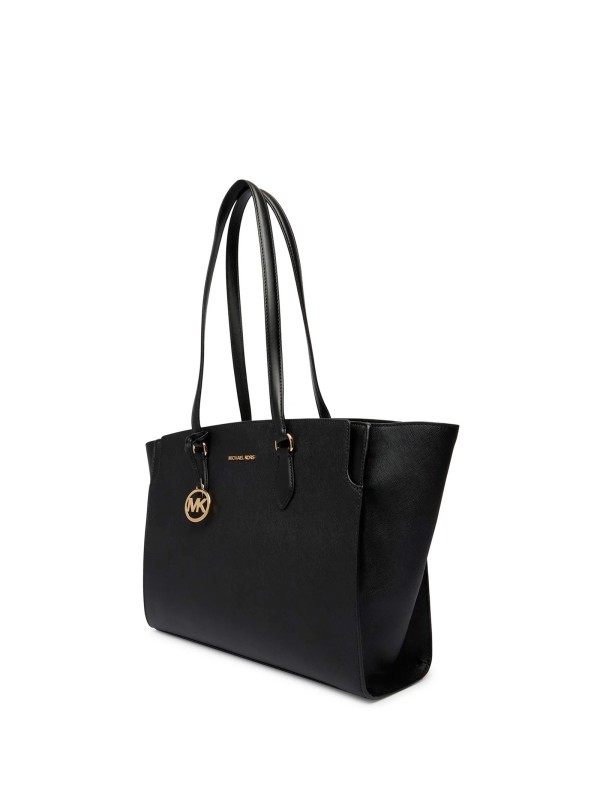 Borsa Tote Becca in Pelle Saffiano Nera