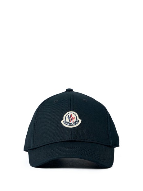 Cappello da Baseball Moncler in Gabardine Blu