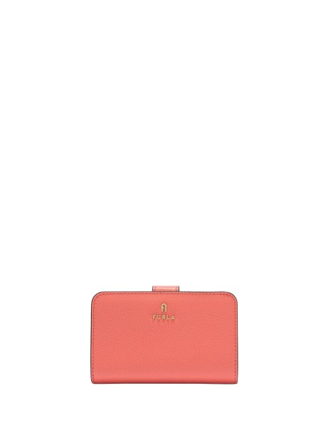 Furla Camelia Compact Wallet M Paprika Printed Leather