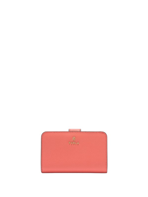 Furla Camelia Portafoglio Compatto M Paprika Pelle Stampata Donna