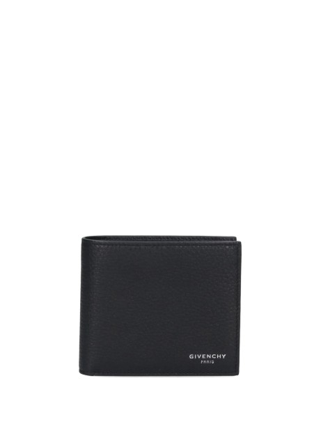 Portafoglio in pelle nera Givenchy