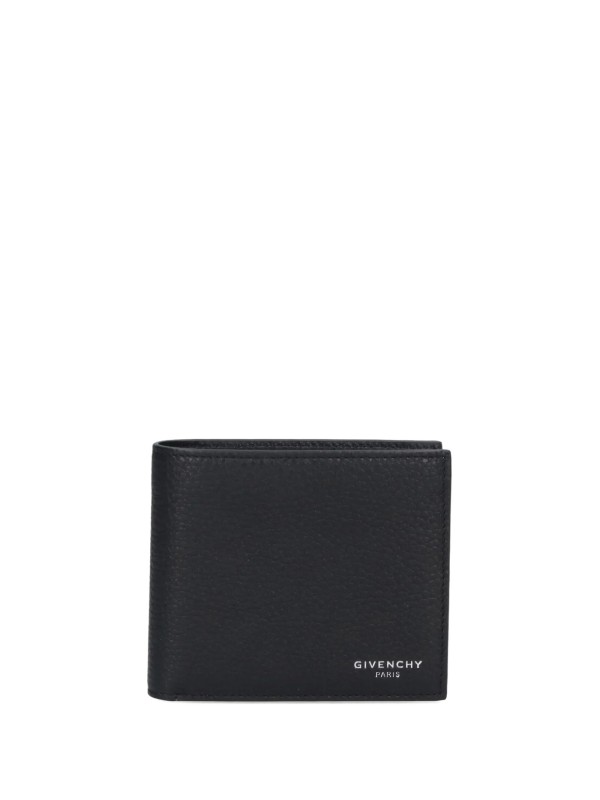 Portafoglio in pelle nera Givenchy