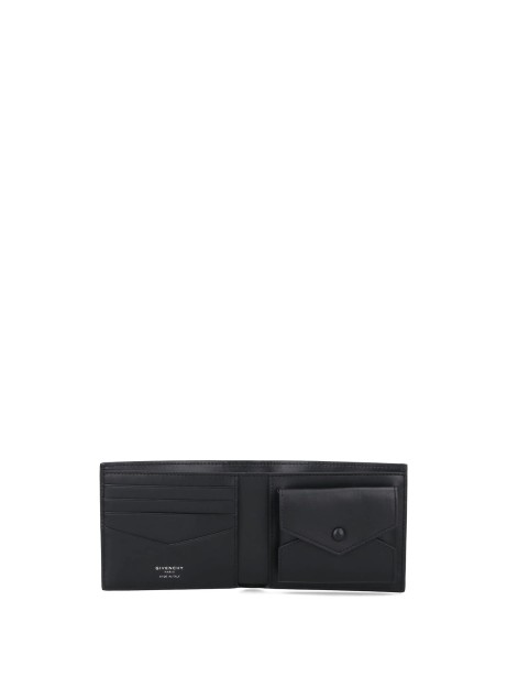Portafoglio in pelle nera Givenchy 2