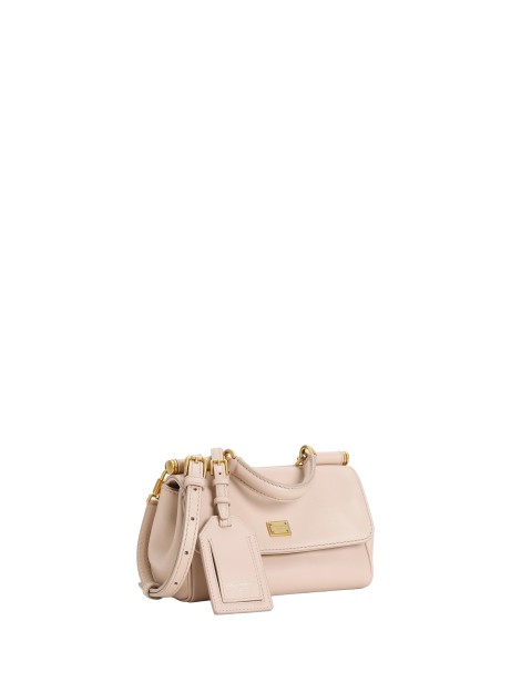 Borsa a mano My Sicily Mini in pelle di vitello plongé beige 2