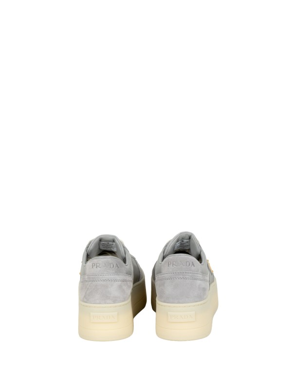 Prada Downtown Bold Re-Nylon and Suede Sneakers