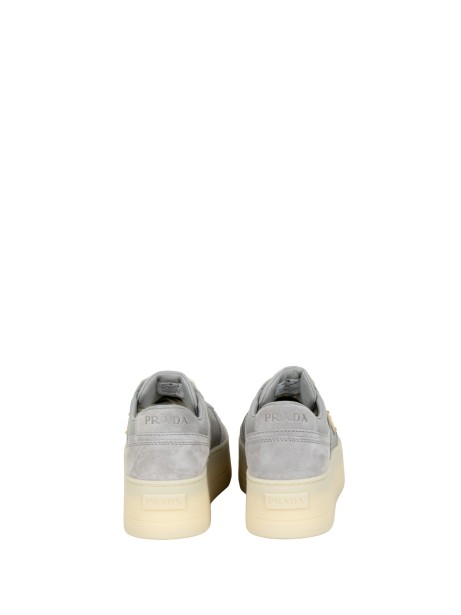Prada Downtown Bold Re-Nylon and Suede Sneakers