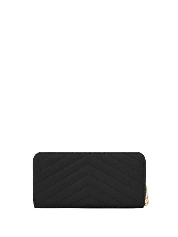Saint Laurent Cassandre Matelassé Zip Around Wallet